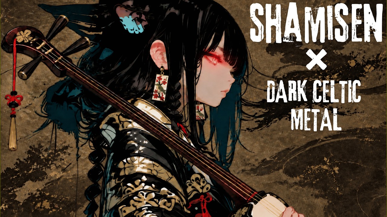 SHAMISEN × DARK CELTIC METAL Fusion ⚔️ Slow Japanese Battle Anthems | Samurai Girl Mix