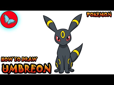 How To Draw Umbreon From Pokemon  Drawing Animals