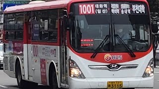 고양교통1001번 3115호 대화역 방향 백석동.요진와이시티 발차영상