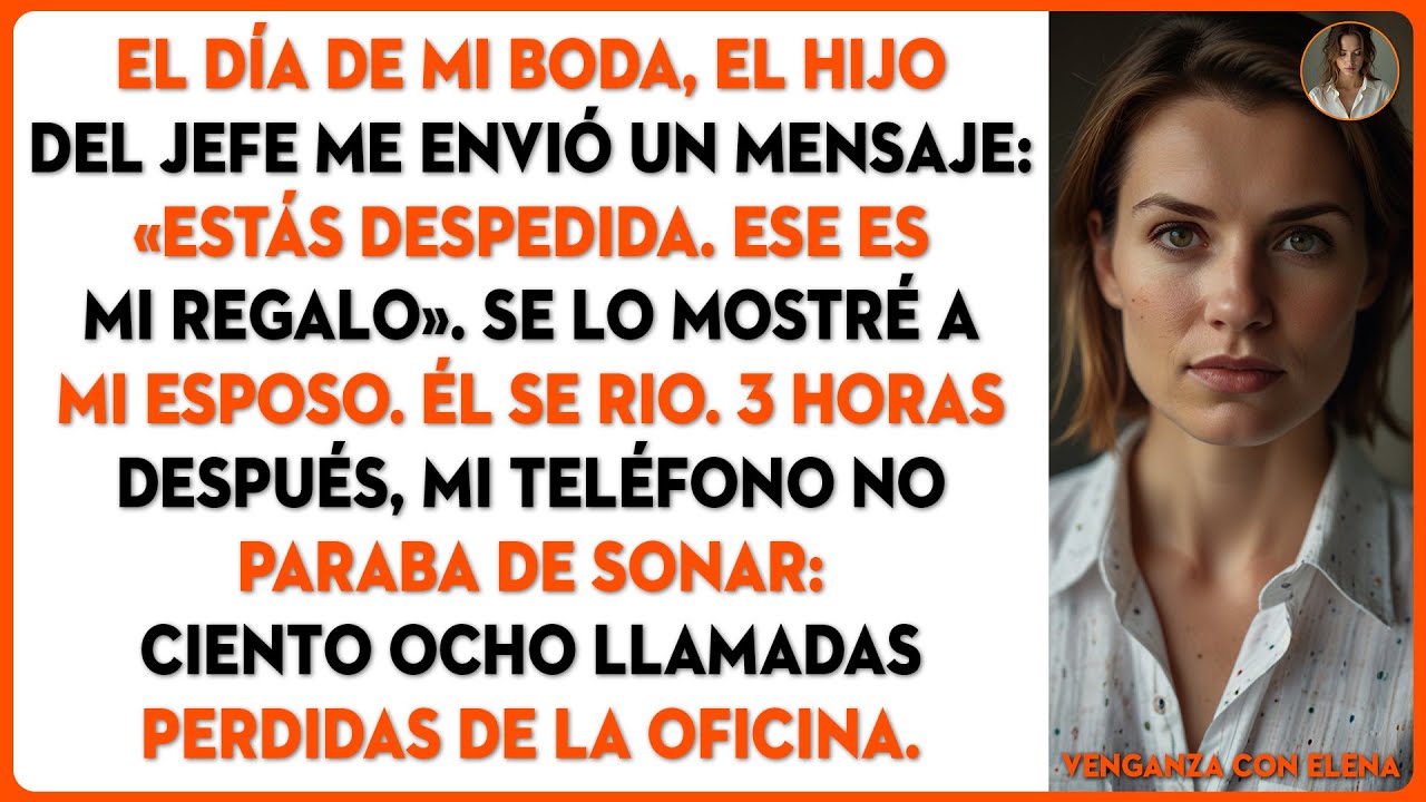 El hijo de mi jefe me despidió el día de mi boda: «¡Es mi regalo!» – Después, mi teléfono...