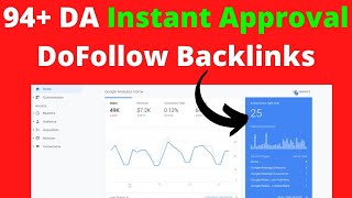 94+ DoFollow Backlinks Instant Approval - How To Create Backlinks DoFollow In 2021@Seosmartkey