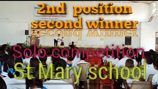 2Nd Position Inter School Solo Singing Compeion