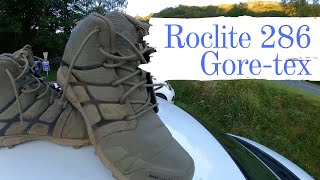 Inov-8 Roclite 286 Gore-tex hiking boot. My personal opinion. walking lightweight. impressed.