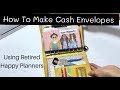 How I Make My CASH ENVELOPES Using OLD Happy planner Dividers | LAMINATED | DIY