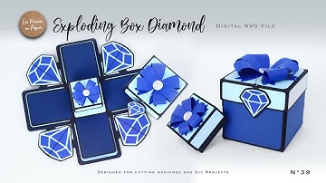 SVG PROJECT EXPLODING BOX DIAMOND | ASSEMBLY TUTORIAL |  LPP | N39
