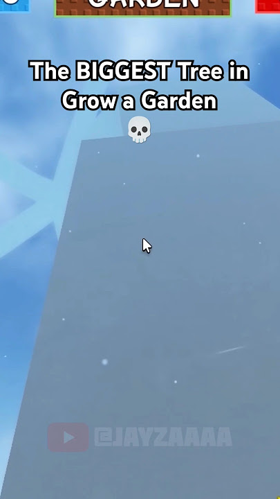 The BIGGEST Tree in Grow a Garden 💀 #roblox #update #growagarden #funny #record #shorts
