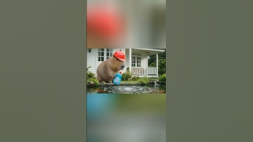 Capybara và Bà - Capy cho cá tắm xà bông siêu bọt