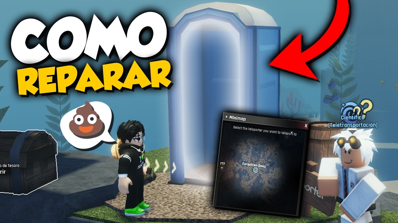 como reparar BAÑO TELETRANSPORTADOR en ABYSS ROBLOX