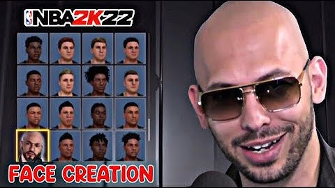 BEST ANDREW TATE FACE CREATION NBA 2K22!