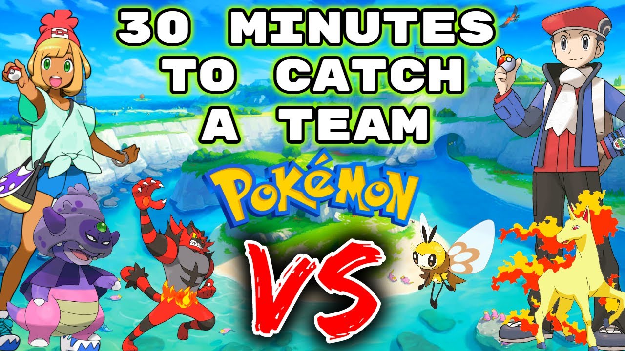 30 Minutes To Catch RANDOMIZED POKEMON in Pokemon Sword for DOUBLES... THEN WE FIGHT!!