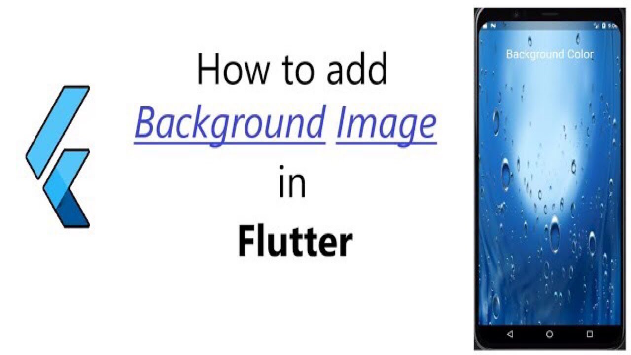 Background image in Flutter || SingleChildScrollView || Stack ...