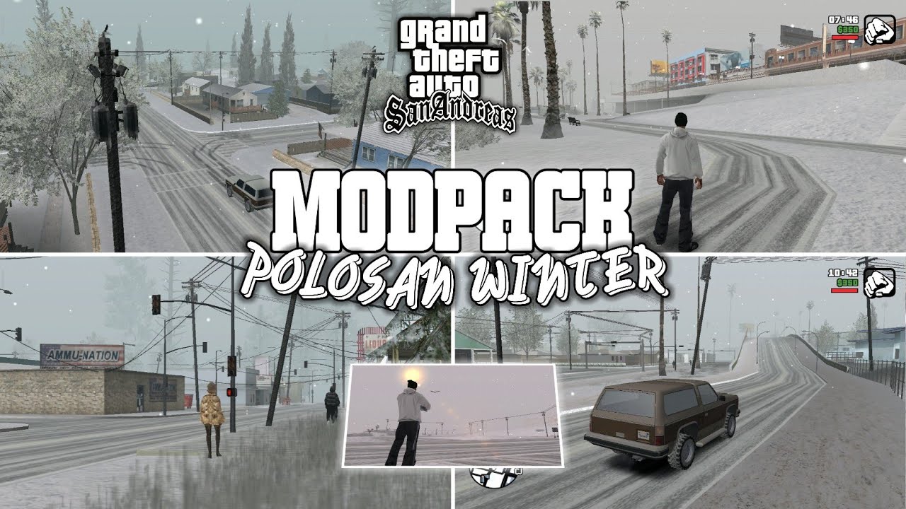 MODPACK - POLOSAN WINTER V2 - GTASA ANDROID