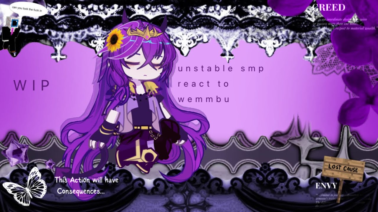 Unstable Smp react to Wemmbu [ WIP ⚠️ ] flashing, ooc, random design changes.. - [whixzpies]