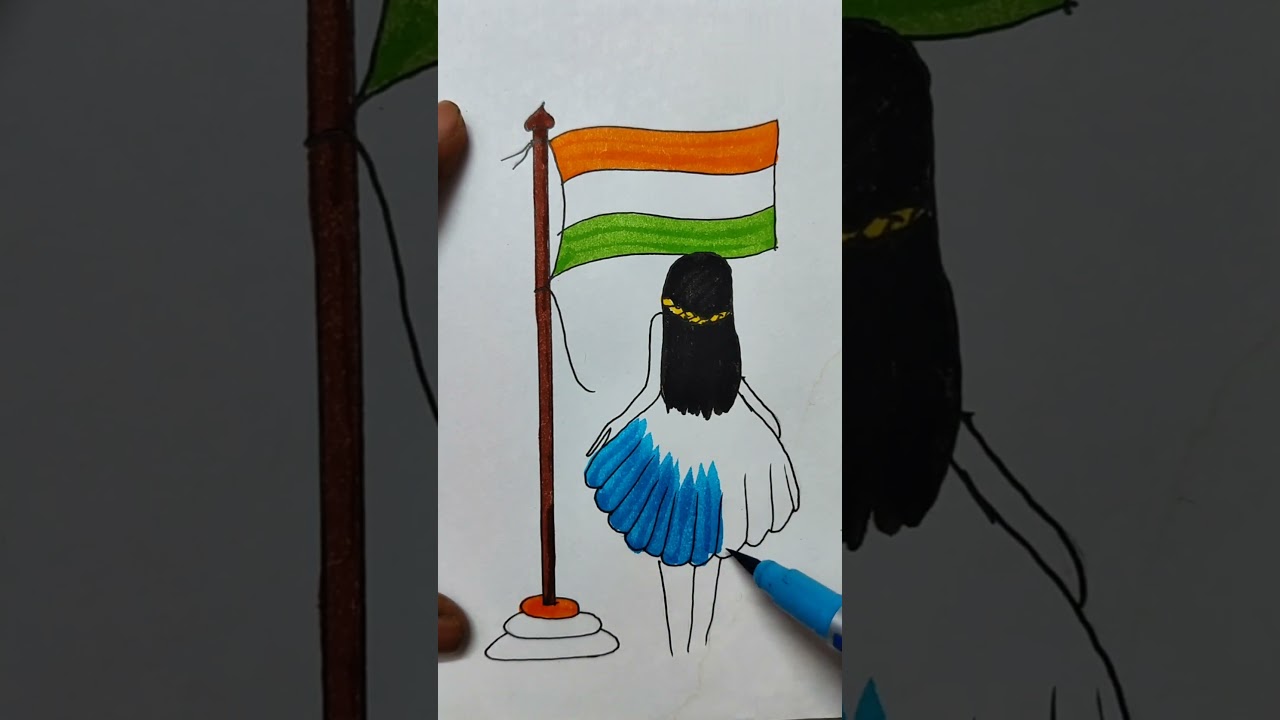 Tiranga with colour 
