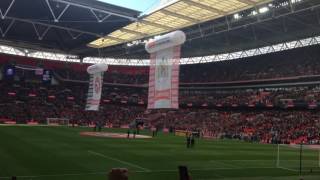 Walsall vs Bristol City JPT final God Save Our Queen
