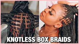 HOW TO: EXTRA FLAT AND PRECISE KNOTLESS BOX BRAIDS | SUMMER PROTECTIVE STYLE Profile