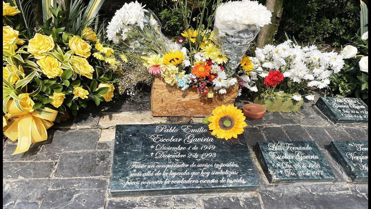 Tombe de Pablo ESCOBAR, Medellín, cimetière de Montesacro, Colombie.
