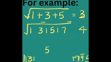 Sum of odd numbers under square root
