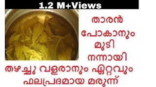 താരന്‍ പോകാനും മുടി തഴച്ചു വളരാനും ഫലപ്രദമായ മരുന്ന്/Home remedy for Hair fall&dandruff/No.256