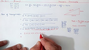 Ch:12 Ex.12.1 (Q.2) Herons Formula | Ncert Maths Class 9 | Cbse.