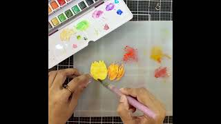 Dramatic Floral Card Using Craft-A-Flower Tulip