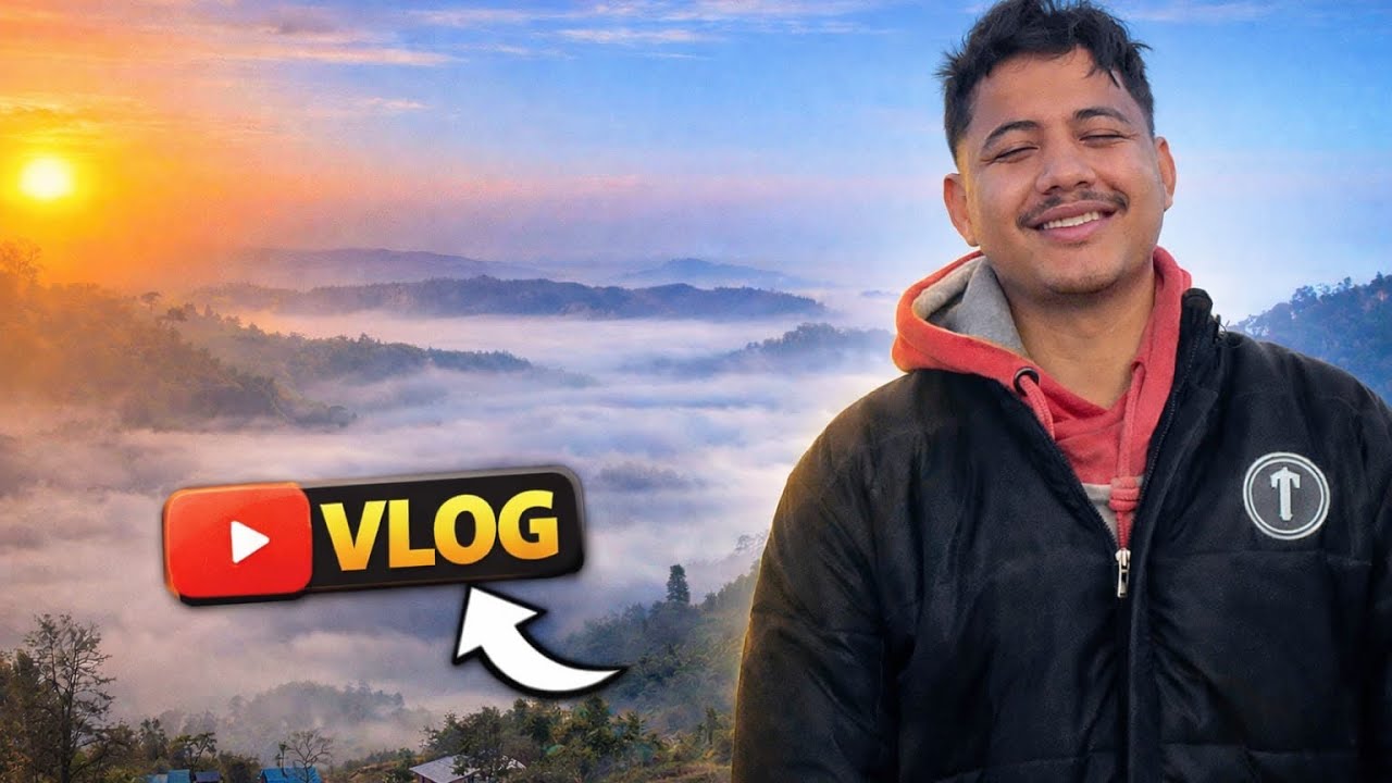 Morning view vlog 🌅Peaceful Hills and clouds🖤