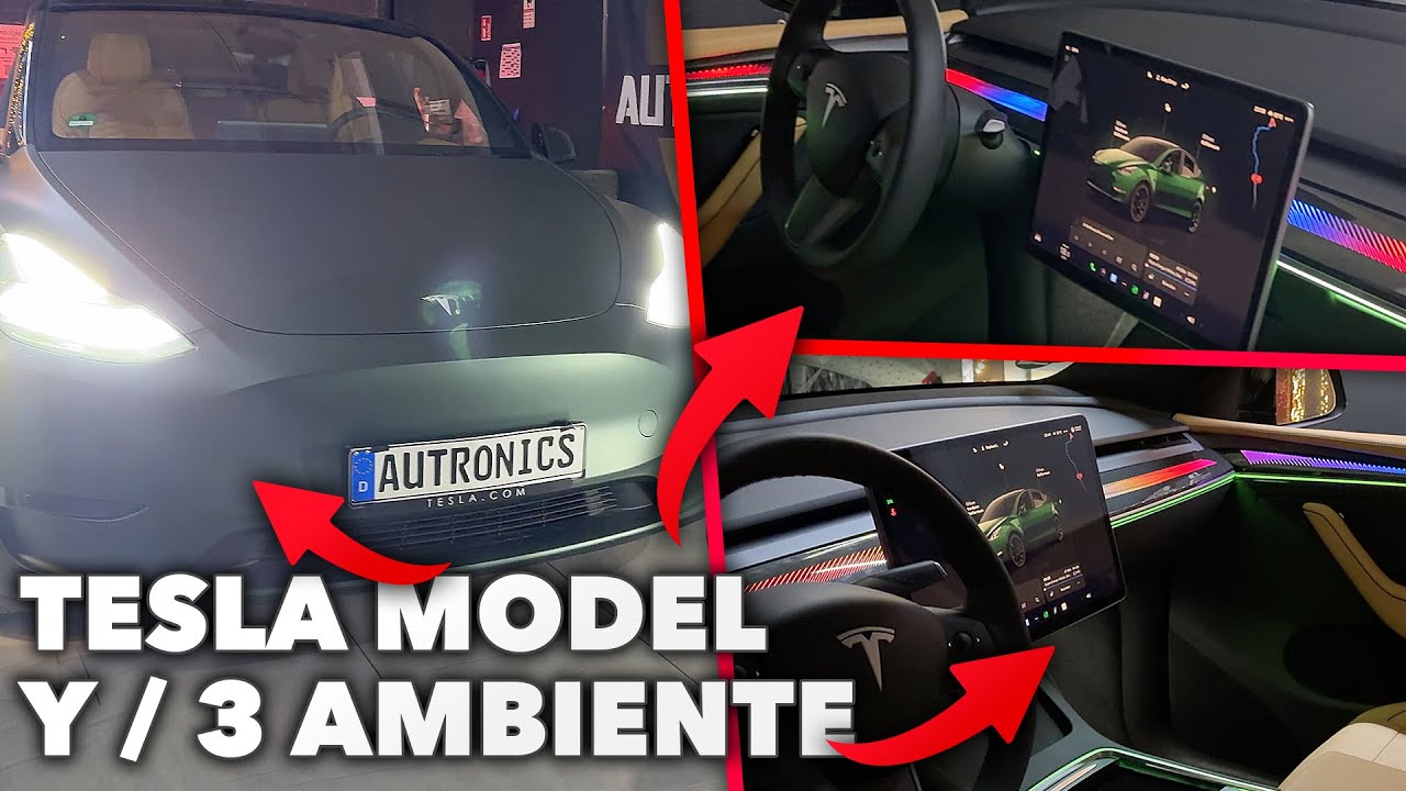 Tesla Model Y & Model 3 DYNAMISCHE Ambientebeleuchtung nachrüsten!