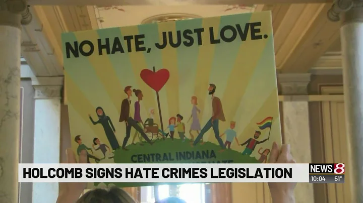Indiana governor signs sentencing law to address hate crimes