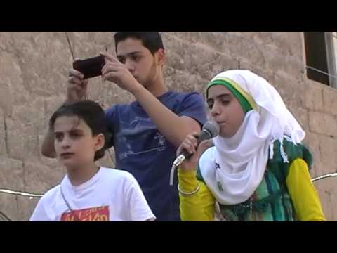 حلب بستان القصر مظاهرة جمعة أبطال الساحل قادمون أغنية كبر عليهم يلا يابن بلادي بصوت بيان الثورة