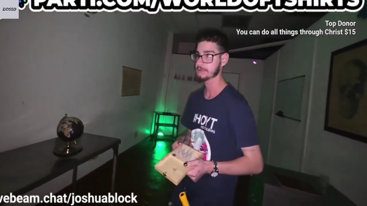 🔴LIVE- JOSHUA BLOCK (WORLD OF T SHIRTS) escape room!!!