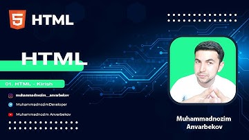01. HTML - Kirish || O