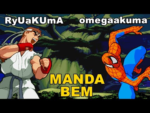 Joga Muito com Esse Time - Marvel Super Heroes vs Street Fighter.