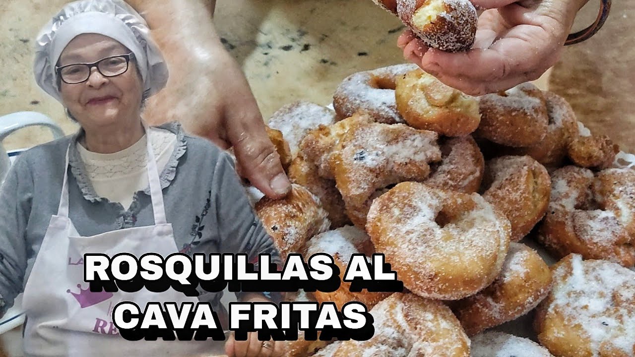ROSQUILLAS AL CAVA FRITAS, Las más DELICIOSAS del Mundo.María la pastelera - Recetas paso a paso.