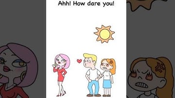 Brain it on Level 12 Ahh! How dare you - Gameplay Solution Walkthrough