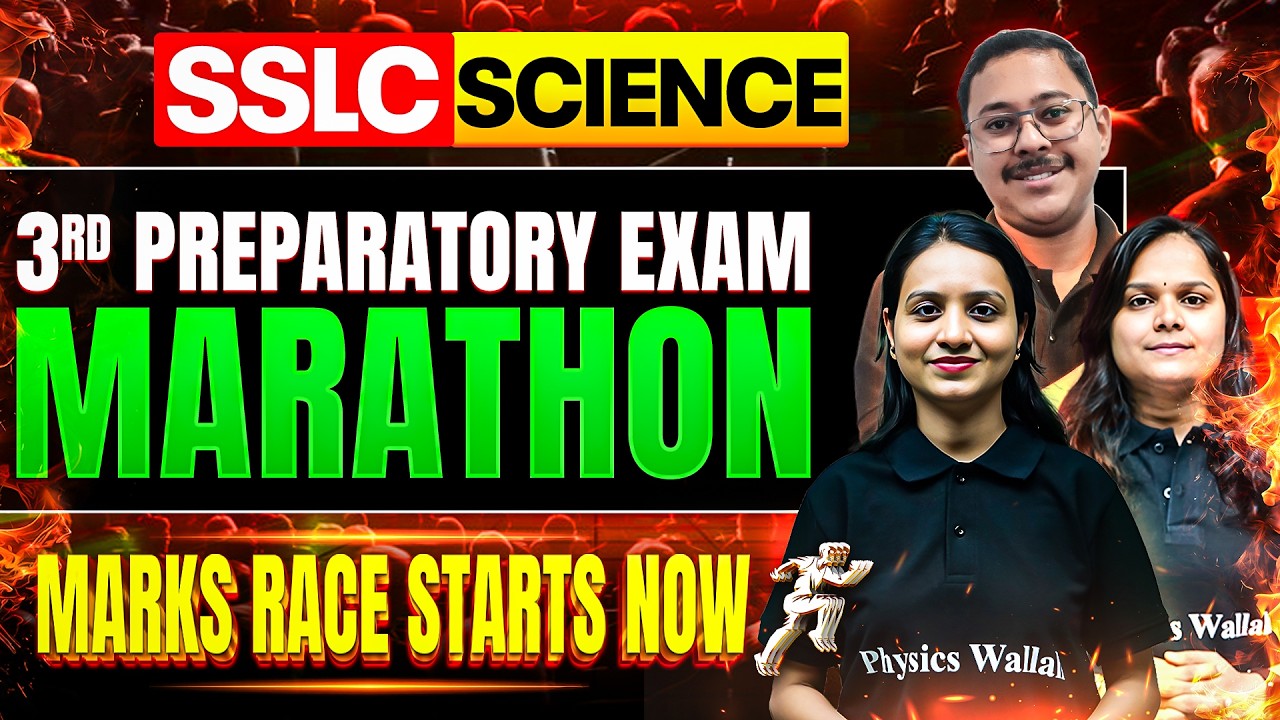 SSLC Science 3rd Preparatory Exam Marathon 🔥 | Full Revision | Marks Race Starts Now 💯 #science