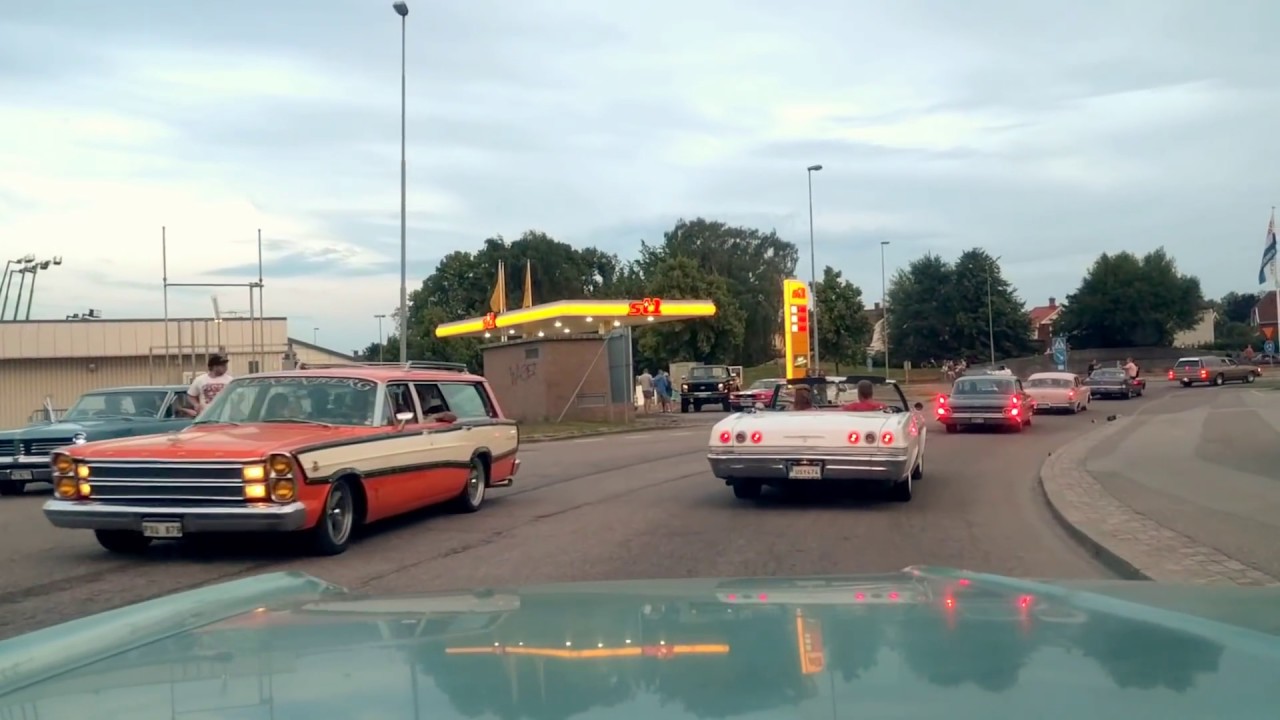 Power Meet Cruising in Lidköping, July 6, 2018.