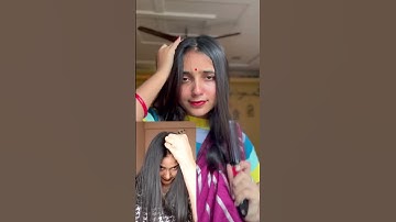 How to do small zigzag middle partition with bobby pin easy hack👩🏻‍🦰😵😍….#shorts #hairstyle