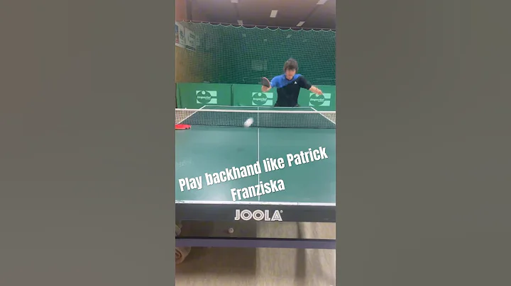 Play Backhand like Patrick Franziska #tabletennis #backhand #multiball #tischtennis