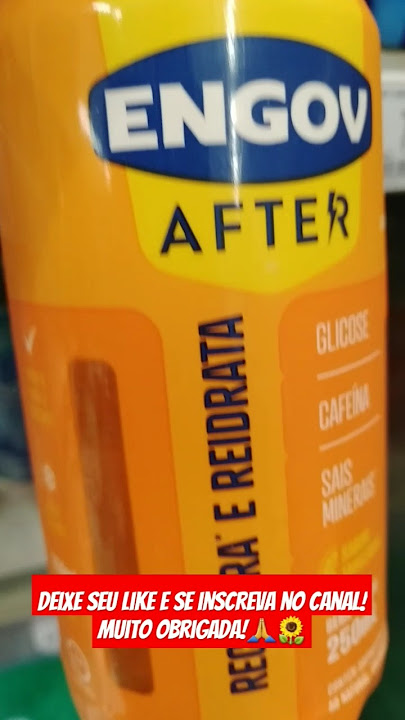 ENGOV LÍQUIDO PRA CURAR A RESSACA E HIDRATAR O CORPO🥂🍾