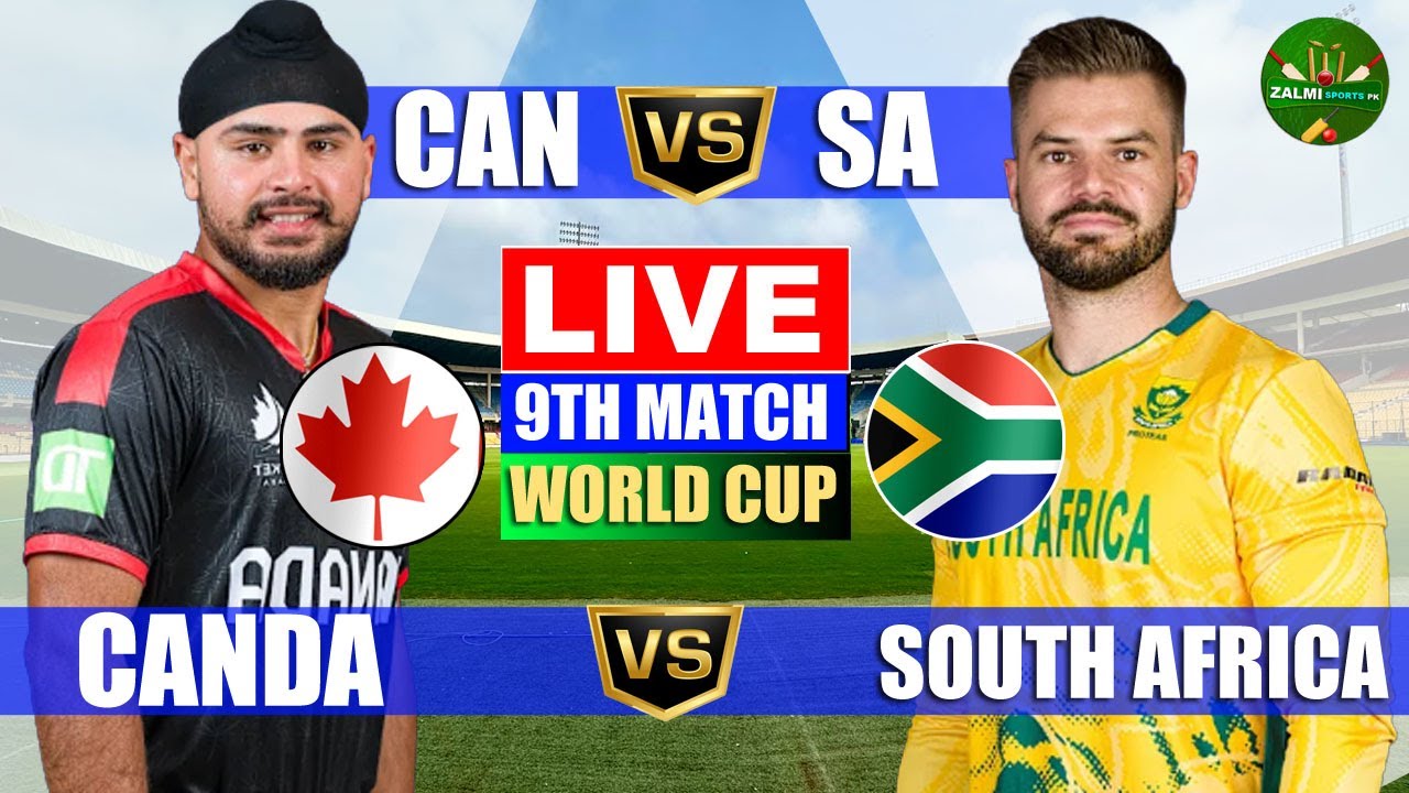 Live: SA vs CAN, World Cup, Cricket Live Match Today Scores ,Southafrica vs Canada 2nd Innings