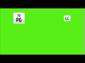 TV PG Rating White Green Screen 
