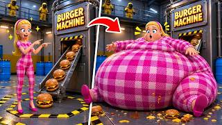 BARBIE ATE TOO MUCH AND TURNED INTO A GIANT BALL! 😱🧪 BARBIE ATE TOO MUCH AND TURNED INTO A GIANT BALL! 😱🧪