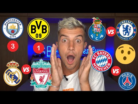 My UEFA CHAMPIONS LEAGUE Quarter Final 1st Leg PREDICTIONS