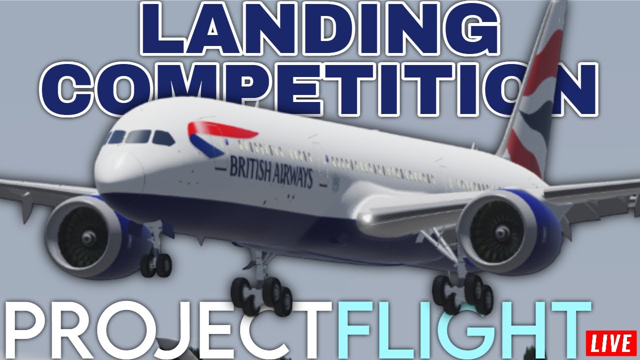 AI CONTROLLED ROBUX LANDING COMPETITION IN PROJECT FLIGHT ROBLOX!| #projectflight | R1zzM4n ✈️🔴