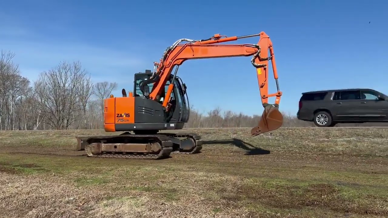 2018 HITACHI ZX75US-5B For Sale - YouTube