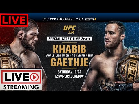🔴KHABIB NURMAGOMEDOV vs GAETHJE (FREE LIVE MMA)