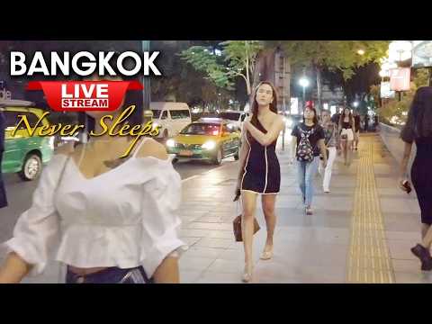 Bangkok Night Walk | Thailand Street Walking Tour