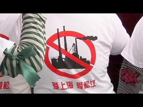 Protests in Shanghai against pollution