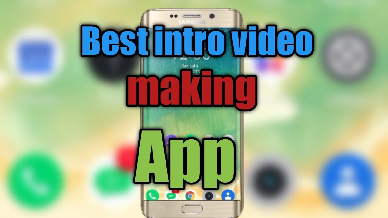 Intro video making app for  