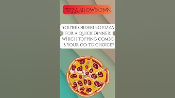 Which Pizza Topping Would You Choose? 🍕 | Tough Pizza Choices!